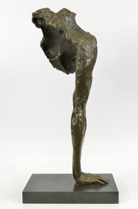 Abstract Nude Female Form: Contemporary Bronze Sculpture of Strength and Grace