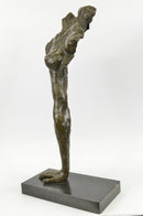 Abstract Nude Female Form: Contemporary Bronze Sculpture of Strength and Grace