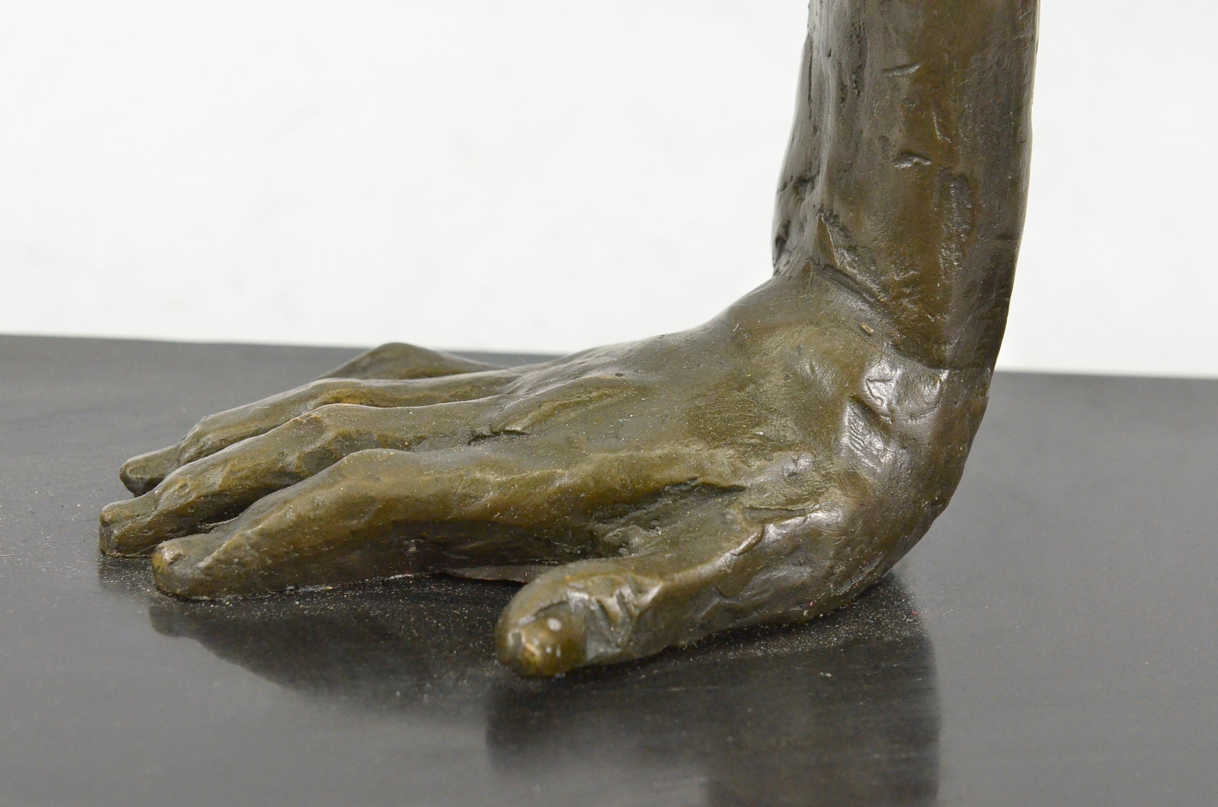 Abstract Nude Female Form: Contemporary Bronze Sculpture of Strength and Grace