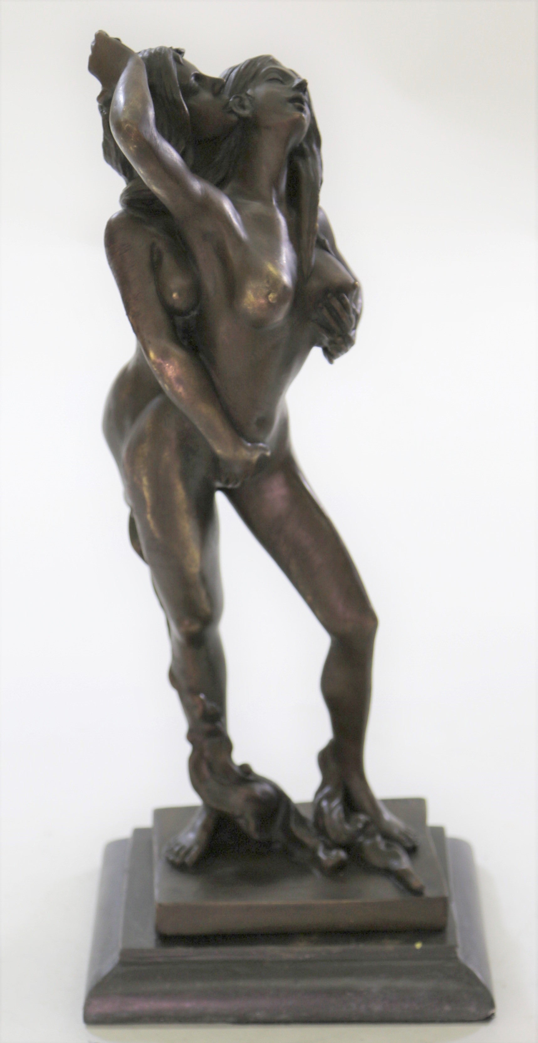Mavchi Sweet Nothing Erotic Lesbian Lovers Art Bronze Sculpture