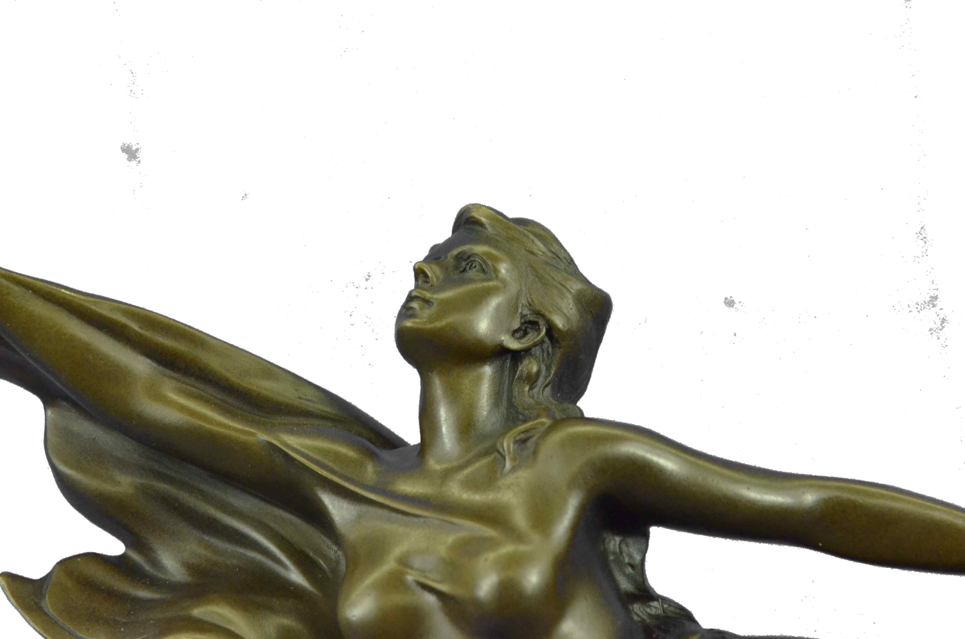 CHARLES LOUCHET WAVE EROTIC NYMPH BRONZE SCULPTURE ART DECO FIGURINE FIGURE SALE