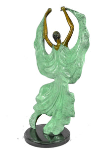 Art Deco Tango Dancers Bronze Sculpture by Collett
