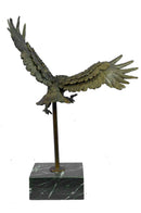 Flying High American Eagle Bronze Sculpture by Milo