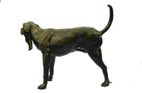 Life Size Bloodhound Dog Bronze Sculpture