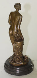 Art Deco/Nouveau Artwork Nude Woman Female Bronze Sculpture