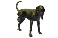 Life Size Bloodhound Dog Bronze Sculpture