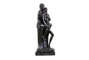 Superb HotCast Nude Couple Male Female Bonze Sculpture Marble Base Figure Statue