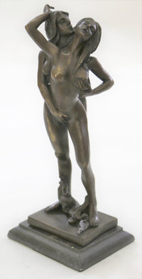 Mavchi Sweet Nothing Erotic Lesbian Lovers Art Bronze Sculpture
