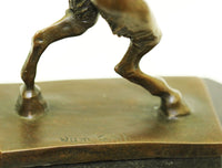 Bergman Piggy Rider Satyr and Nude Woman Bronze Sculpture Figure