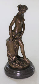 Art Deco/Nouveau Artwork Nude Woman Female Bronze Sculpture