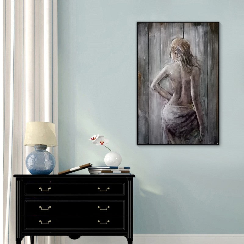 Sexy Woman 3D Wall Art Cutout on Wood Canvas Hanging Painting