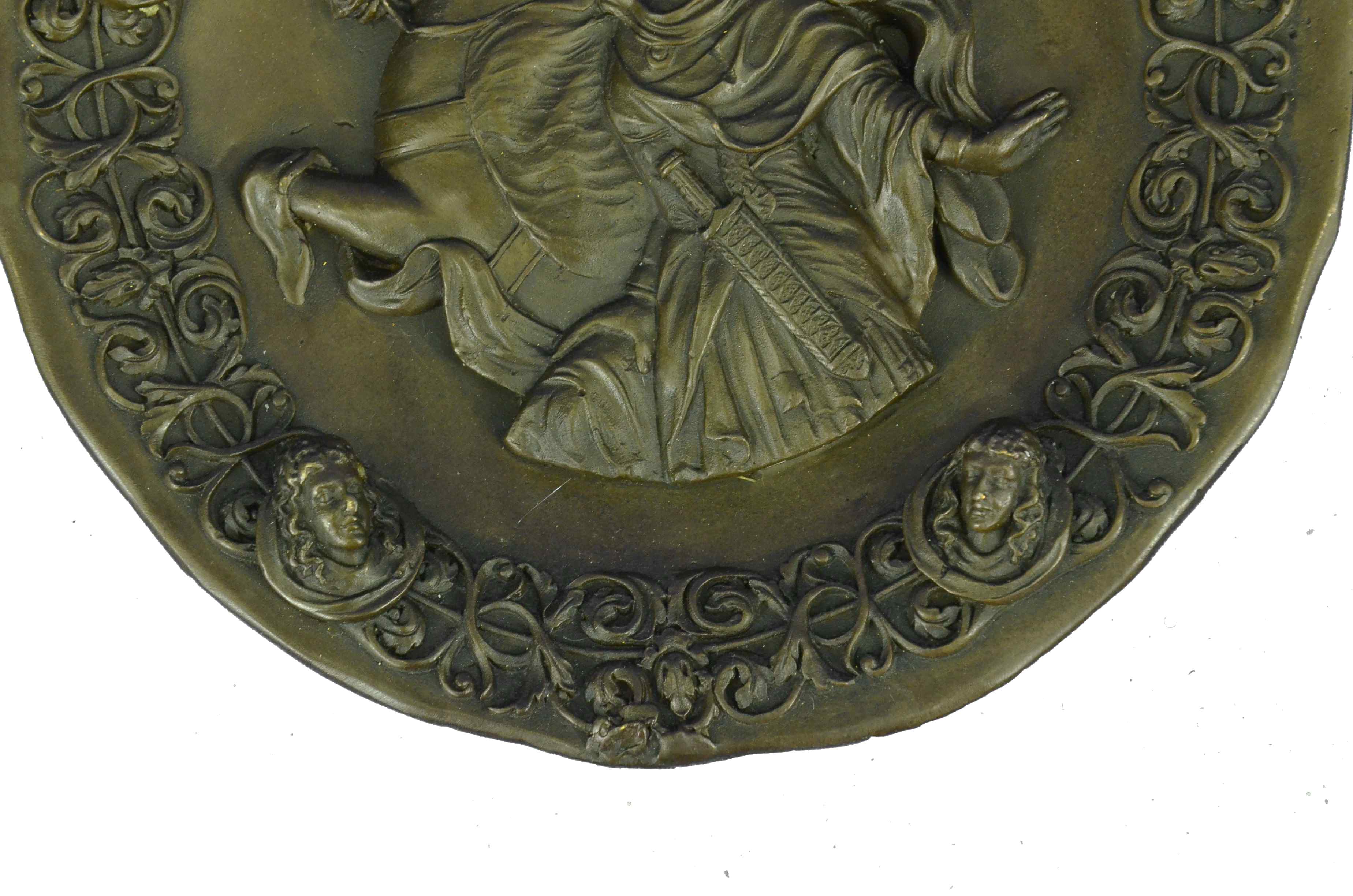 Bronze Athena Art - Goddess of Wisdom and War on Horse