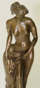 Art Deco/Nouveau Artwork Nude Woman Female Bronze Sculpture
