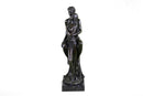 Superb HotCast Nude Couple Male Female Bonze Sculpture Marble Base Figure Statue