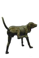 Life Size Bloodhound Dog Bronze Sculpture