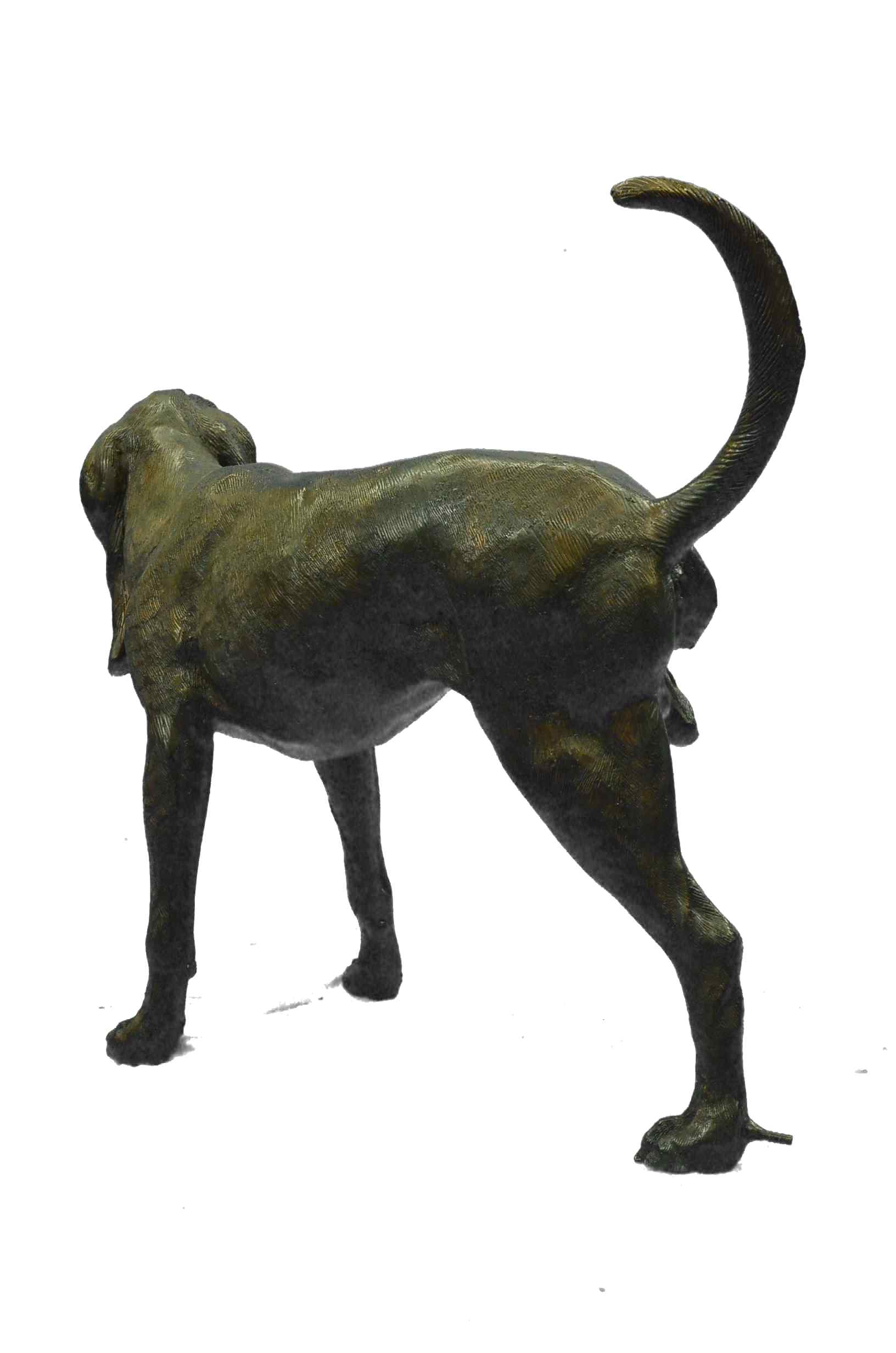 Life Size Bloodhound Dog Bronze Sculpture