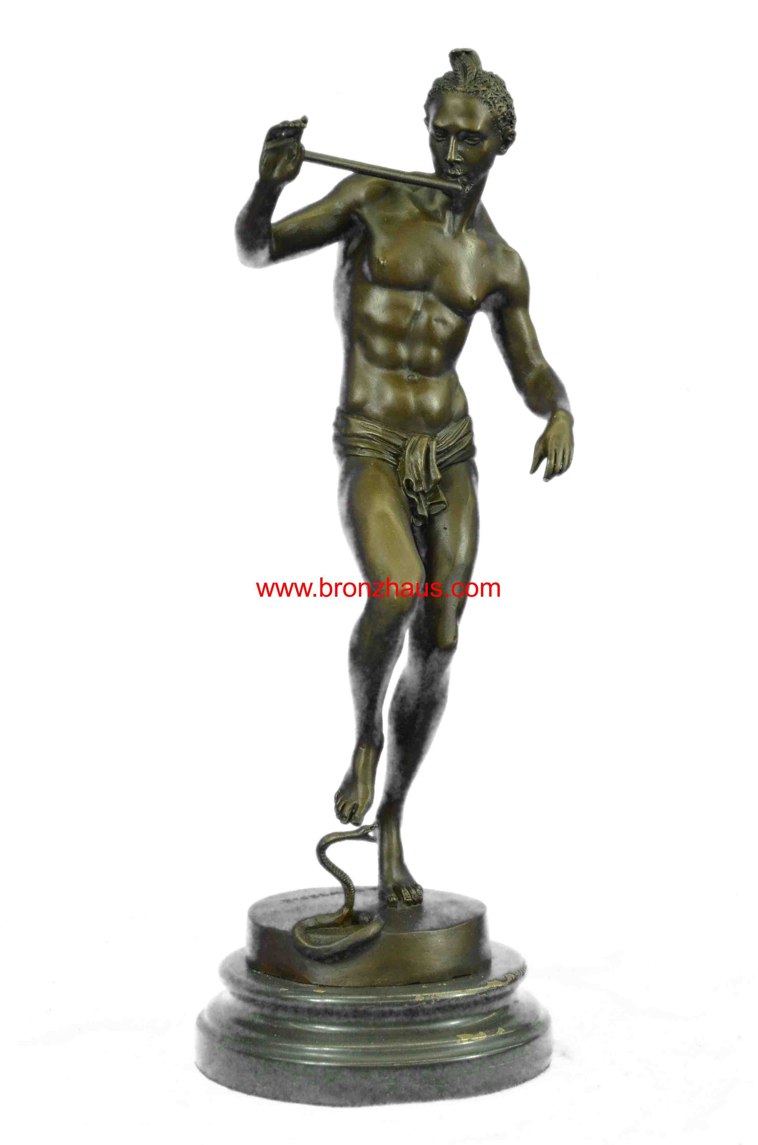 Large Snake Charmer Bronze Sculpture Hot Cast Classic Artwork