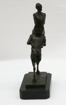 Bergman Piggy Rider Satyr and Nude Woman Bronze Sculpture Figure