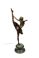 26'' Tall Classical Dancer Ballerina Signed Bronze Sculpture
