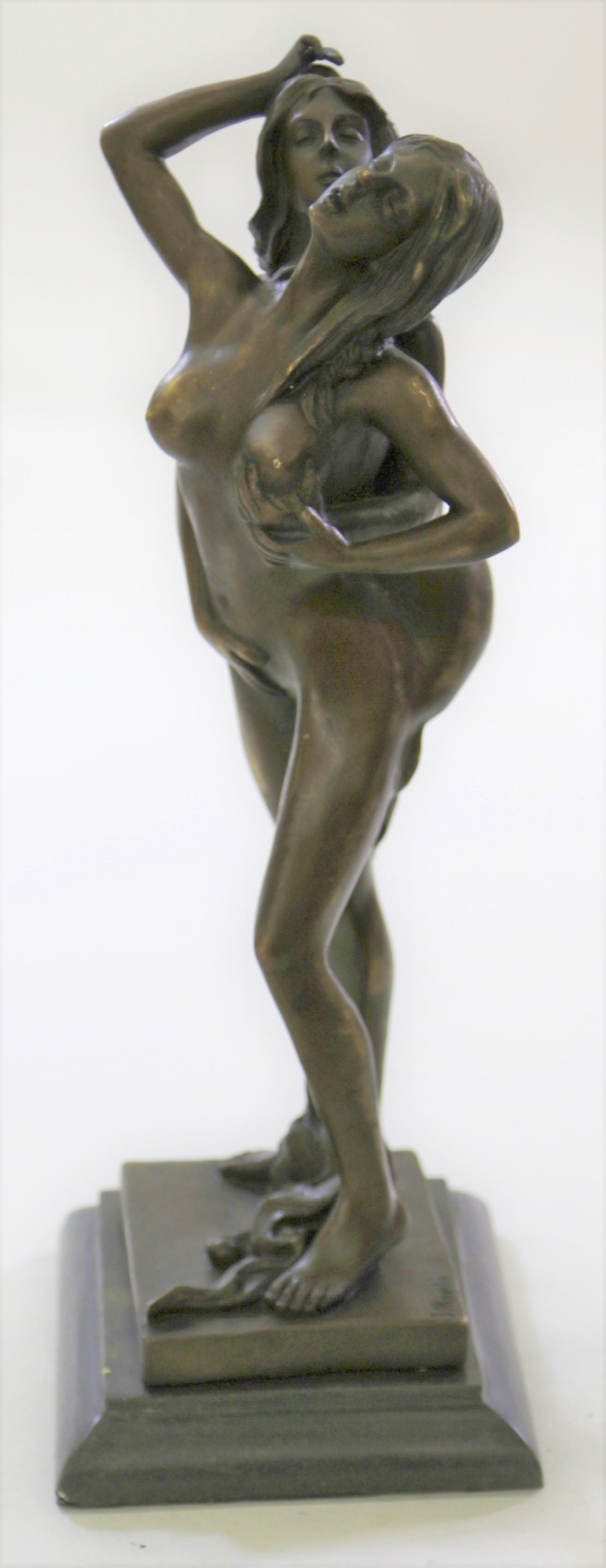 Mavchi Sweet Nothing Erotic Lesbian Lovers Art Bronze Sculpture