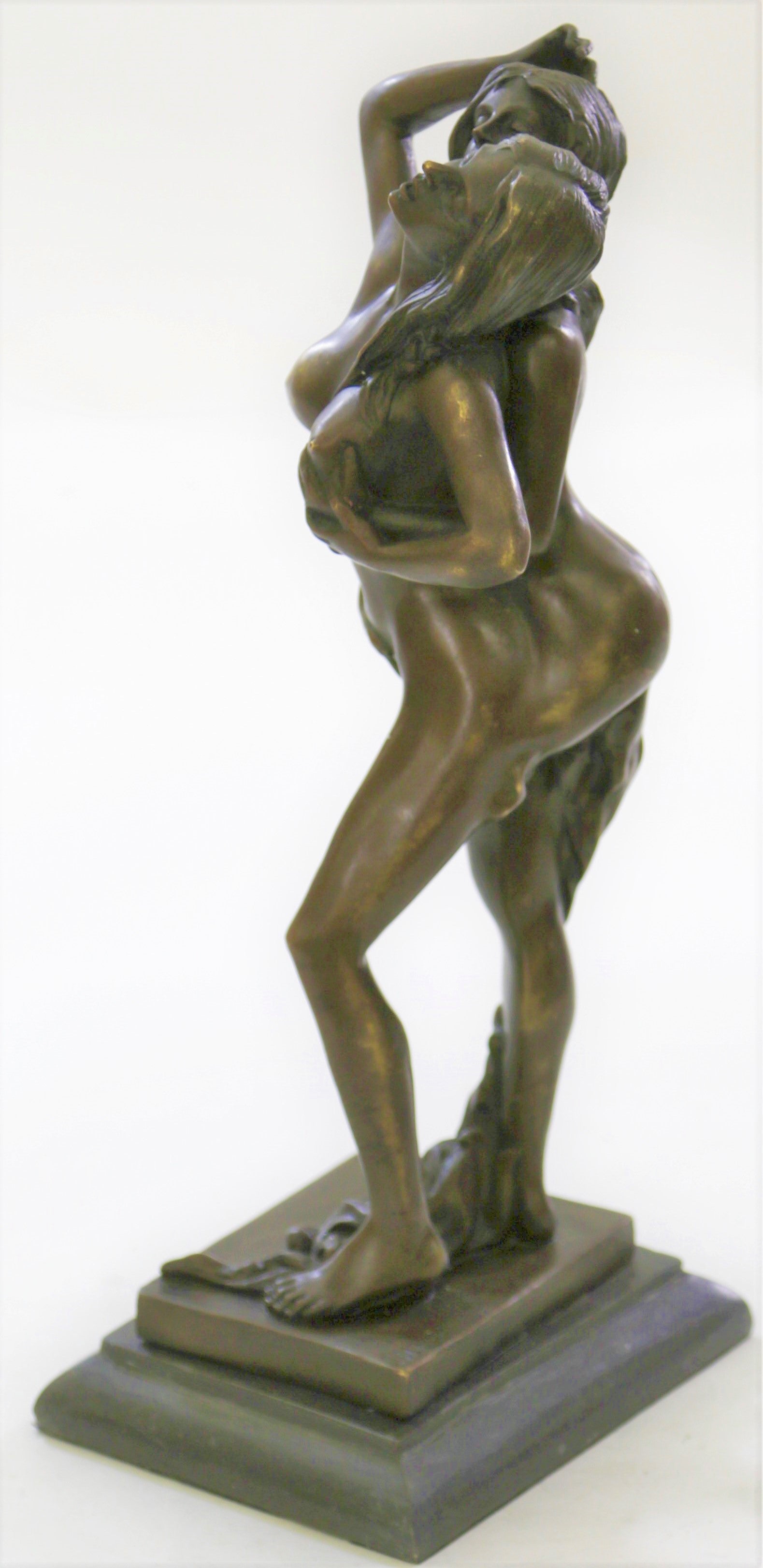 Mavchi Sweet Nothing Erotic Lesbian Lovers Art Bronze Sculpture