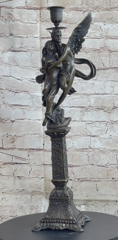 Solid Bronze Sculpture Angel 'Psyche and Eros' Cupid