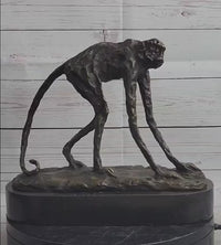 Abstract Modern Art Ape Monkey Bronze Sculpture Marble Sale
