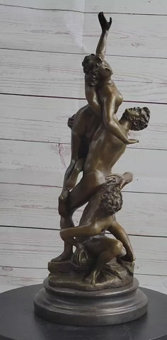Abduction of the Sabine Women by Giambologna Nude Bronze Sculpture Statue Greek Mythology