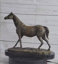 Abstract Modern Art Stallion Racing Horse Trophy Bronze by Mene