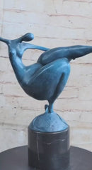 Abstract Curvy BBW Female Bronze Figure Modern Art 13.5" x 17.5"
