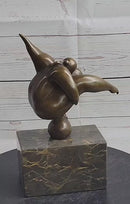 Abstract Curvy BBW Woman Balancing on Ball Bronze 11" x 7"