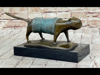 Abstract Cat Bronze Metal Sculpture After Fernando Botero