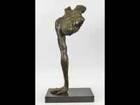 Abstract Nude Female Form: Contemporary Bronze Sculpture of Strength and Grace