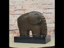 Abstract Modern Elephant Bronze Sculpture Dali Art on Marble