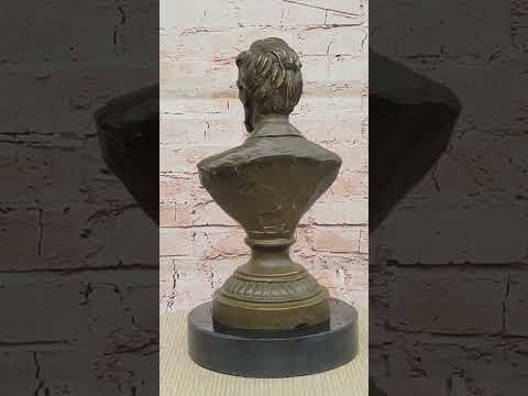 Abraham Lincoln Bronze Bust on Marble Base
