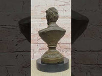 Abraham Lincoln Bronze Bust on Marble Base