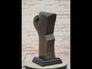 Abstract Female Form – Modern Bronze Sculpture