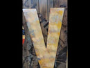 3D Metal Cutout Painting Wall Art LOVE British Flag Heart