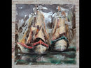 3-D Nautical Sailboat Centerpiece Wall Art