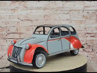 1950 Citroen 2CV Car Number 1 Blue Vintage Artwork