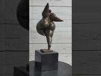 Abstract Bronze Full Figure Curvy Nude Female Sculpture Statue Fertility Boteroism