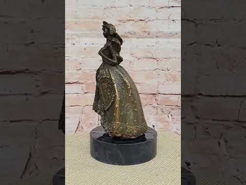 15th Birthday Bronze Sculpture – Quinceañera Girl in Dress