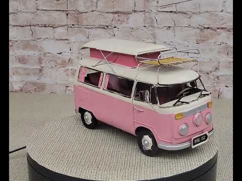 1966 Vintage Camping Bus Model 1:20 Scale