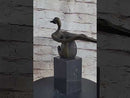 Abstract Bronze Sculpture of Sitting Girl Yoga Plank 11.5" x 12.5"